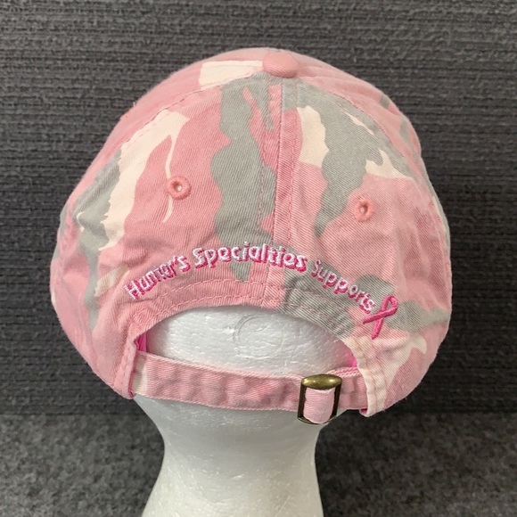 Hunter's Specialties Supports Breast Cancer Baseball Hat Women's OSFA Pink Camo - Picture 7 of 14